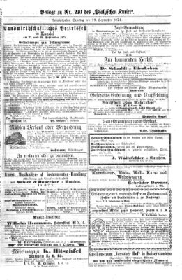 Pfälzischer Kurier Samstag 19. September 1874