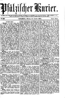 Pfälzischer Kurier Montag 12. Oktober 1874