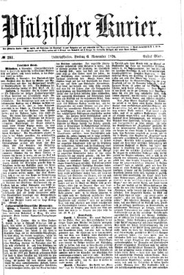 Pfälzischer Kurier Freitag 6. November 1874