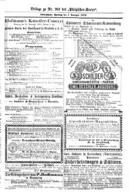 Pfälzischer Kurier Samstag 7. November 1874