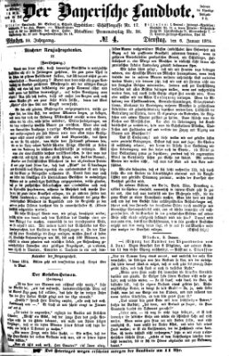 Der Bayerische Landbote Dienstag 6. Januar 1874