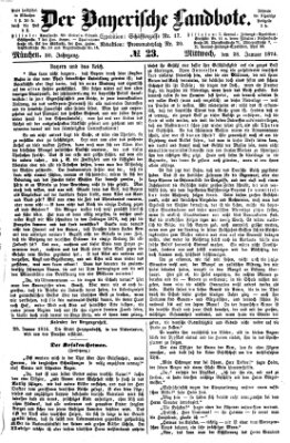 Der Bayerische Landbote Mittwoch 28. Januar 1874