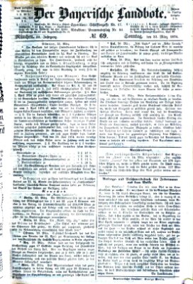 Der Bayerische Landbote Sonntag 22. März 1874