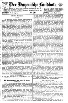 Der Bayerische Landbote Freitag 3. April 1874