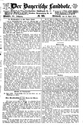 Der Bayerische Landbote Mittwoch 15. April 1874