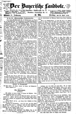 Der Bayerische Landbote Freitag 24. April 1874