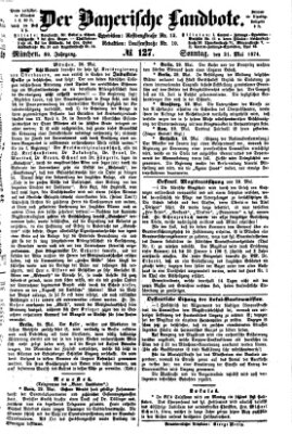 Der Bayerische Landbote Sonntag 31. Mai 1874