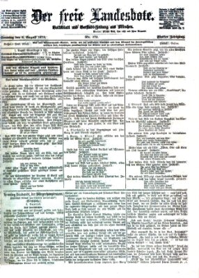 Der freie Landesbote Sonntag 2. August 1874