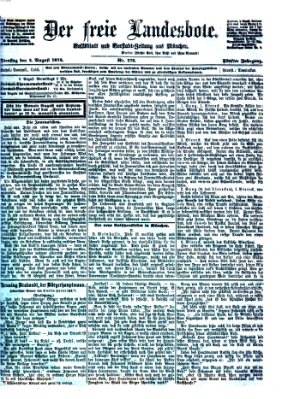 Der freie Landesbote Dienstag 4. August 1874