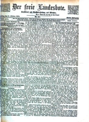 Der freie Landesbote Samstag 17. Oktober 1874