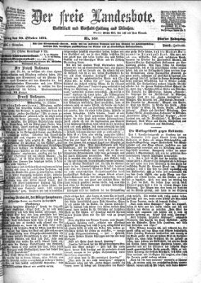 Der freie Landesbote Freitag 30. Oktober 1874