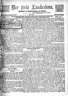 Der freie Landesbote Freitag 4. Dezember 1874