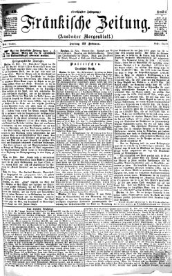 Fränkische Zeitung (Ansbacher Morgenblatt) Freitag 27. Februar 1874