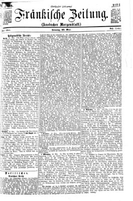 Fränkische Zeitung (Ansbacher Morgenblatt) Sonntag 17. Mai 1874