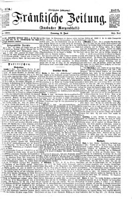 Fränkische Zeitung (Ansbacher Morgenblatt) Sonntag 7. Juni 1874