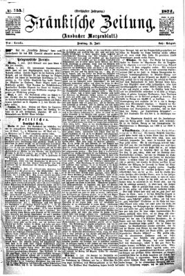 Fränkische Zeitung (Ansbacher Morgenblatt) Freitag 3. Juli 1874