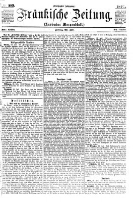 Fränkische Zeitung (Ansbacher Morgenblatt) Freitag 24. Juli 1874