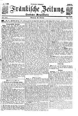 Fränkische Zeitung (Ansbacher Morgenblatt) Mittwoch 21. Oktober 1874