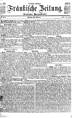 Fränkische Zeitung (Ansbacher Morgenblatt) Freitag 23. Oktober 1874