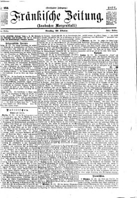 Fränkische Zeitung (Ansbacher Morgenblatt) Dienstag 27. Oktober 1874