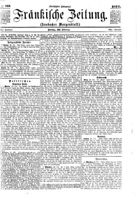 Fränkische Zeitung (Ansbacher Morgenblatt) Freitag 30. Oktober 1874