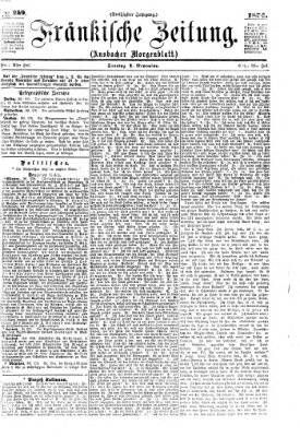 Fränkische Zeitung (Ansbacher Morgenblatt) Sonntag 1. November 1874