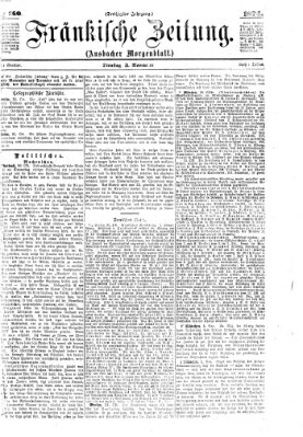 Fränkische Zeitung (Ansbacher Morgenblatt) Dienstag 3. November 1874