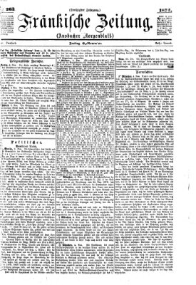 Fränkische Zeitung (Ansbacher Morgenblatt) Freitag 6. November 1874