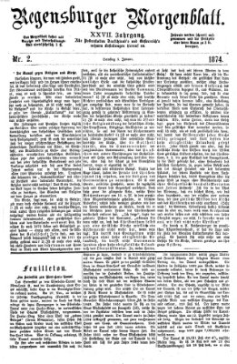 Regensburger Morgenblatt Samstag 3. Januar 1874