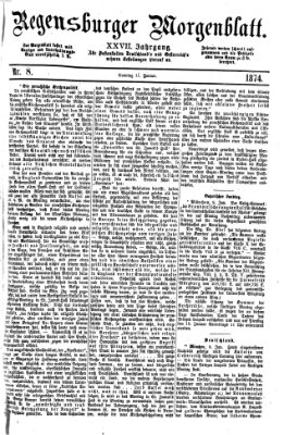 Regensburger Morgenblatt Sonntag 11. Januar 1874