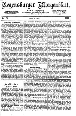 Regensburger Morgenblatt Samstag 31. Januar 1874