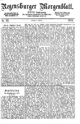 Regensburger Morgenblatt Dienstag 10. Februar 1874