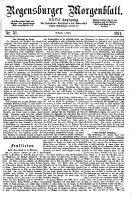 Regensburger Morgenblatt Mittwoch 4. März 1874