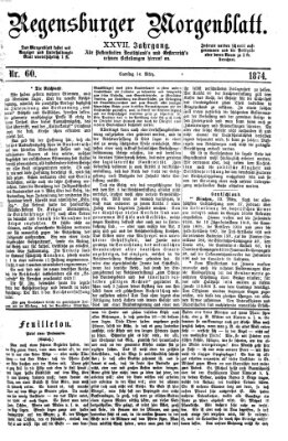 Regensburger Morgenblatt Samstag 14. März 1874