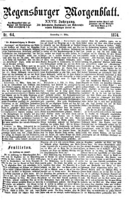 Regensburger Morgenblatt Donnerstag 19. März 1874