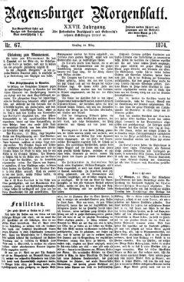 Regensburger Morgenblatt Dienstag 24. März 1874