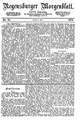 Regensburger Morgenblatt Mittwoch 29. April 1874