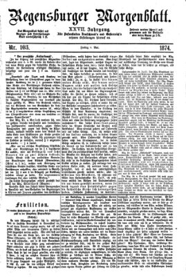 Regensburger Morgenblatt Freitag 8. Mai 1874