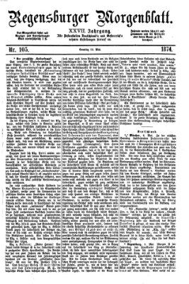 Regensburger Morgenblatt Sonntag 10. Mai 1874