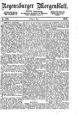 Regensburger Morgenblatt Sonntag 17. Mai 1874