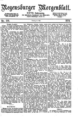 Regensburger Morgenblatt Sonntag 24. Mai 1874