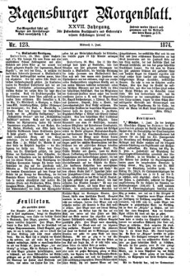 Regensburger Morgenblatt Mittwoch 3. Juni 1874