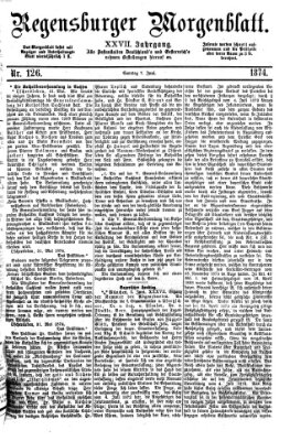 Regensburger Morgenblatt Sonntag 7. Juni 1874