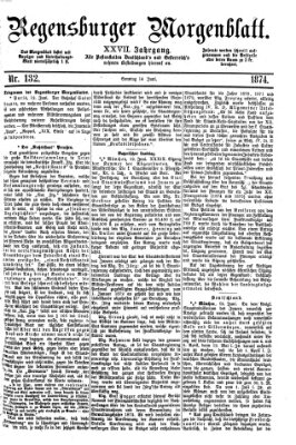 Regensburger Morgenblatt Sonntag 14. Juni 1874