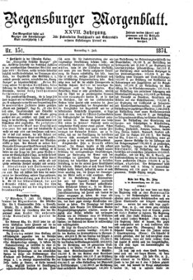 Regensburger Morgenblatt Donnerstag 9. Juli 1874