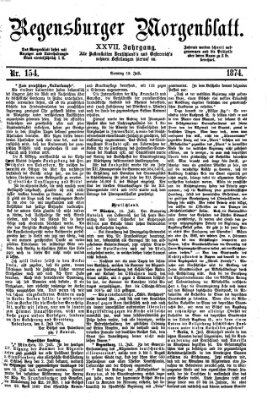 Regensburger Morgenblatt Sonntag 12. Juli 1874