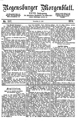 Regensburger Morgenblatt Donnerstag 16. Juli 1874