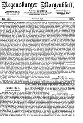 Regensburger Morgenblatt Donnerstag 6. August 1874