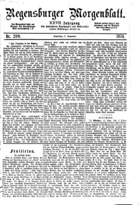 Regensburger Morgenblatt Donnerstag 17. September 1874