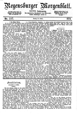 Regensburger Morgenblatt Dienstag 20. Oktober 1874